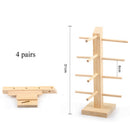Wooden Glasses Display Stand Jewelry Accessories Shelf Rack Frame Organ CZF