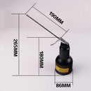 500ml Oil Can Pot Gun High Pressure Fed Grease Lubrications Brass Spray Gun ERS