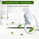 USB Fan Mini Portable Fan Flexible Gooseneck Cooling Fan For Laptop PC No PTV