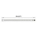 2pcs 24 inch Faucet Hose Stainless Steel Braided Water Supply Line Flexibl XAY