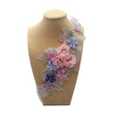 Large Flower Embroidery Sew On Iron On Patch Badge Clothes Lace Fabric  YJB