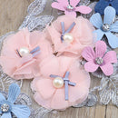 Large Flower Embroidery Sew On Iron On Patch Badge Clothes Lace Fabric  YJB