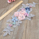 Large Flower Embroidery Sew On Iron On Patch Badge Clothes Lace Fabric  YJB