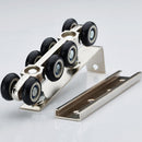 Hanging Sliding Door Closet Hardware Kit Wheels Roller Set 11.8cm YWW KUE