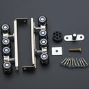 Hanging Sliding Door Closet Hardware Kit Wheels Roller Set 11.8cm YWW KUE
