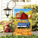 Autumn Fall Harvest Farm Blue Truck Fall Pumpkins Double Sided Yard Gar NDC