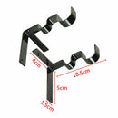1 Pair Hang Curtain Rod Holders Tap Right Window Frame Curtain Rod Brack MZI