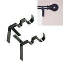 1 Pair Hang Curtain Rod Holders Tap Right Window Frame Curtain Rod Brack MZI