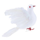 White Artificial Feather Foam Flying Doves Birds Wedding Party Home De DIQ