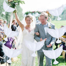 White Artificial Feather Foam Flying Doves Birds Wedding Party Home De DIQ