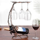 Hanging Four Cups Of Wine Rack Creative European Wrought Iron Wine Glass FHE