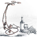 Hanging Four Cups Of Wine Rack Creative European Wrought Iron Wine Glass FHE