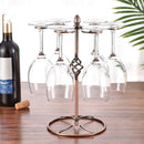 Round Metal Red Wine Glass Holder Rack Retro Goblet Stand for Water Filt AGE
