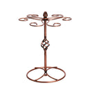 Round Metal Red Wine Glass Holder Rack Retro Goblet Stand for Water Filt AGE