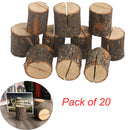 20X Christmas Wooden Table Number Cards Place Name Card Stand Holder Party ert