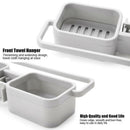 Kitchen Sink Faucet Sponge Soap Storage Organizer Cloth Drain Rack Hold MBT