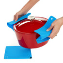 New Pot Holders Set of 4PCS Silicone Trivets Multi-Purpose Hot Pads Useful ZMO