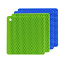 New Pot Holders Set of 4PCS Silicone Trivets Multi-Purpose Hot Pads Useful ZMO