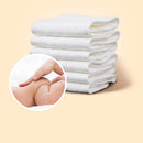 10PCS Cotton Cloth Baby Diapers Inserts Liners 3 Layers Reusable AZM
