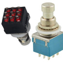 3PDT 9 Leg Push Button Foot Switch FR DIY Guitar Effect Pedal Stomp Tru