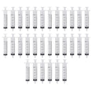 30 x 10ml 10cc Sterile Sealed Syringes Sterile Syringe for Accurate Mea GWR