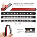 4PCS 9LED 7 Colors RGB LED Knight Rider Strip Light Bar Wireless Remote Grille v