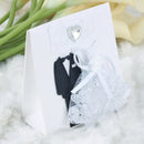 12pcs Paper Tuxedo Lace Dress Gift Candy Bag Boxes Wedding Party Favor Whi WIO