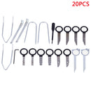 20x Auto Car Radio Stereo Audio Dash CD Player Removal Tools Carbon Steel GOZ