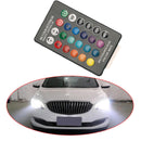 2X T10 5050 6 SMD RGB LED Car Dome Reading Light Lamp Bulb With Remote C LFM