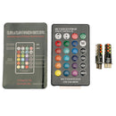 2X T10 5050 6 SMD RGB LED Car Dome Reading Light Lamp Bulb With Remote C MWZ
