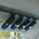Universal Durable Car Auto Sun Visor Glasses Sunglasses Cards Ticket Holder EJG