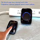 300M Remote Waterproof LED Wireless Doorbell 38 Songs Chime Door Bell WAZ
