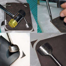 7X Leather Craft Half-Round Cutter Punch Strap Tools Belt Wallet End DIY 10-40MM