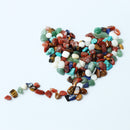 1 Bag 100g Colorful Mixed Irregular Shape Tumbled Stones Rock Gem Beads Ch FQD