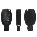 Matt Carbon Fiber Car Key Case Holder Protector Accessories For Mercedes-B