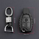 Carbon Fiber Car Key Case Holder Protector Accessories For Mercedes-Ben DXC
