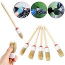 5x 25mm Soft Car Wash Detailing Brush Wood Handle For Clean Trim Seat Whee RKG