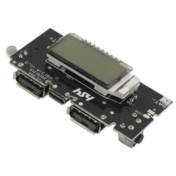Black Dual USB 5V 1A 2.1A Mobile Power Bank Batteries Charger PCB Module Boa UXI