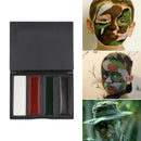 4 Colors Army Fans Facial Bionic Paints Outdoor Camouflage Color Face Pai