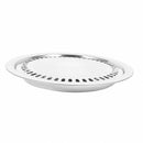 Indoor Outdoor BBQ Smokeless Stovetop Grill Non-stick Roasting Pan Round NWK