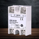 SSR-60DA 60A DC Control AC SSR-50DA Solid State Relay Alloy Heat Sink  PAK