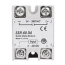 SSR-60DA 60A DC Control AC SSR-50DA Solid State Relay Alloy Heat Sink  PAK