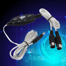PC to Music Keyboard Adapter USB IN-OUT MIDI Interface Cable Converter gfd DAG
