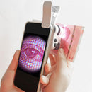 50x Microscope Clip-On Magnifier Magnifying LED Lens for Smart Phones Camera h