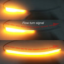White/Amber Turn Signal Daytime Running 2x LED Light Strip Tube Switchba WFJ