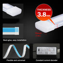 White/Amber Turn Signal Daytime Running 2x LED Light Strip Tube Switchba WFJ