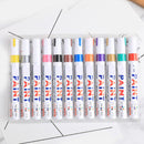 12-Color Sets Fine Paint Oil Based Art Marker Pens Metal Glass Waterproof CYX