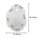 2pcs Set Welding Gauge key Pocket Gage Weld Seam Test Inspection Ruler EXN