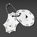 2pcs Set Welding Gauge key Pocket Gage Weld Seam Test Inspection Ruler EXN