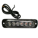Red+Blue Light 6LED Car Vehicle Warning Flash Strobe Flashing Light Lamp BOF